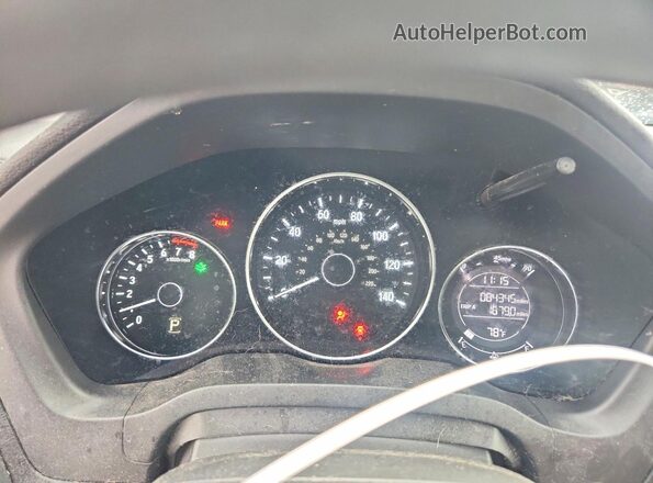 3CZRU6H35HM702685 2017 HONDA HR-V Gray Вид щитка приладів