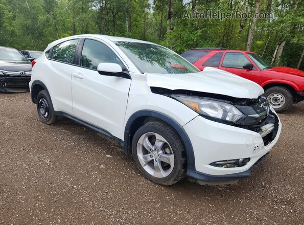 3CZRU6H35JM100035 2018 HONDA HR-V White Delantero derecho