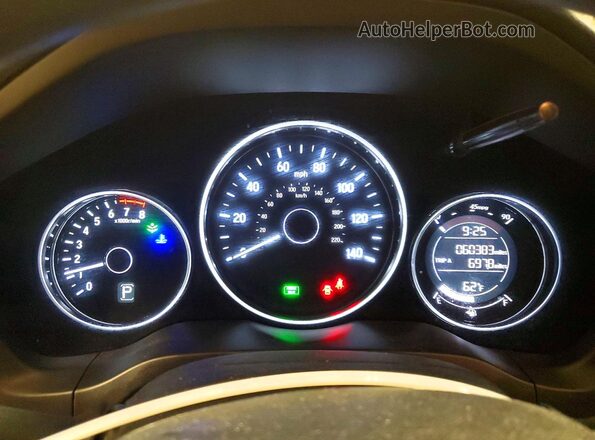 3CZRU6H35LM714585 2020 HONDA HR-V Gray ხელსაწყოთა პანელის ხედი