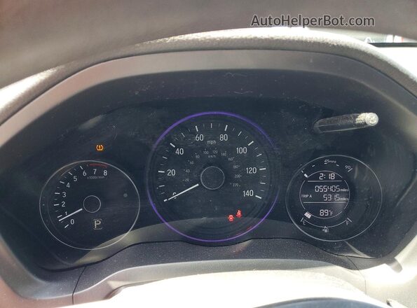 3CZRU6H35MM737592 2021 HONDA HR-V White ხელსაწყოთა პანელის ხედი