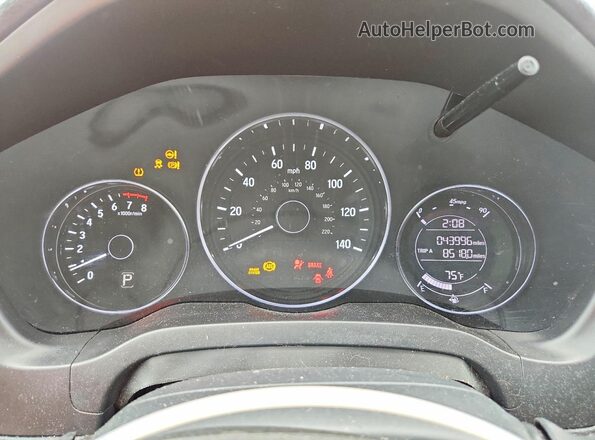 3CZRU6H35MM738189 2021 HONDA HR-V Серый Вид щитка приборов