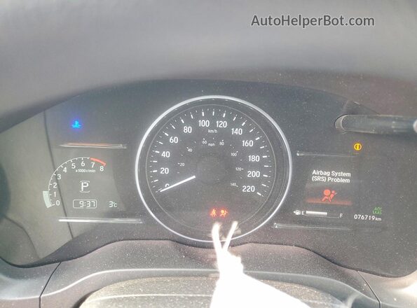 3CZRU6H36LM102119 2020 HONDA HR-V Black Вид щитка приладів