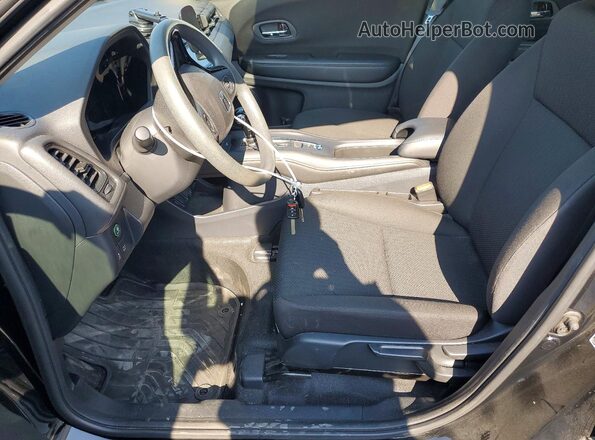 3CZRU6H37JG724417 2018 HONDA HR-V Black Front interior view