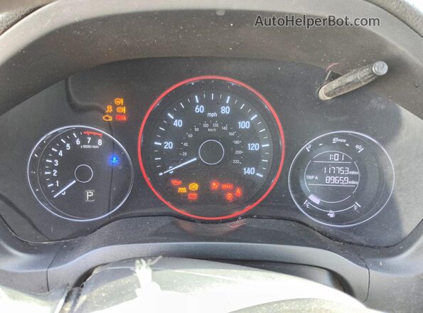 3CZRU6H37JM703889 2018 HONDA HR-V Black Սարքավորումների վահանակի տեսք