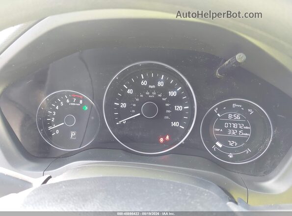 3CZRU6H37KM704963 2019 HONDA HR-V White Widok tylnych siedzeń