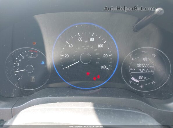 3CZRU6H37LM716371 2020 HONDA HR-V White Հետևի նստատեղերի տեսք