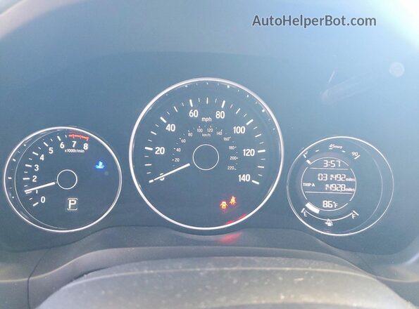 3CZRU6H37NM715949 2022 HONDA HR-V Silver Սարքավորումների վահանակի տեսք