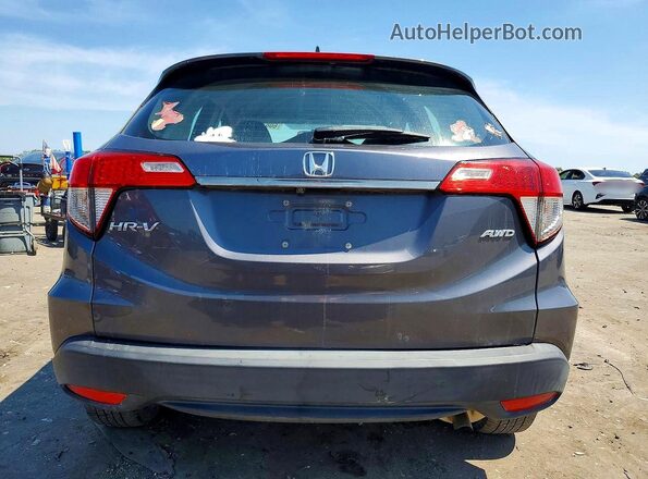 3CZRU6H38KG732186 2019 HONDA HR-V Gray Widok z tyłu