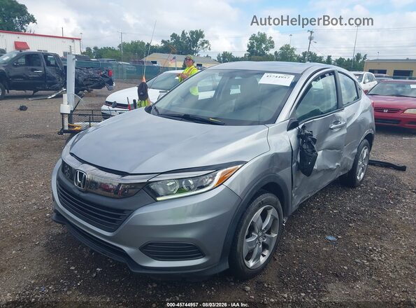 3CZRU6H38NM702059 2022 HONDA HR-V Gray Առջևի ձախ երեք քառորդ տեսարան