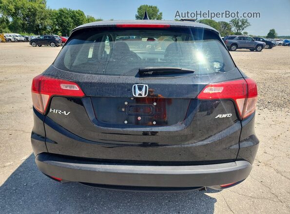 3CZRU6H39GM721996 2016 HONDA HR-V Black უკანა ხედი