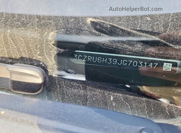 3CZRU6H39JG703147 2018 HONDA HR-V Silver VIN կոդի պիտակի տեսք