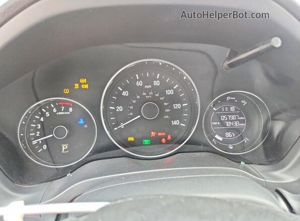 3CZRU6H39LM703346 2020 HONDA HR-V White Вид щитка приладів