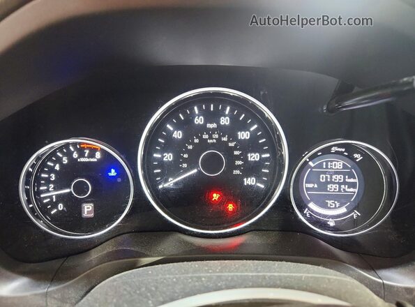 3CZRU6H39MM721489 2021 HONDA HR-V Gray Սարքավորումների վահանակի տեսք