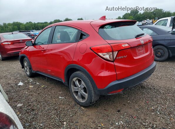3CZRU6H3XJM706267 2018 HONDA HR-V Red Trasero izquierdo