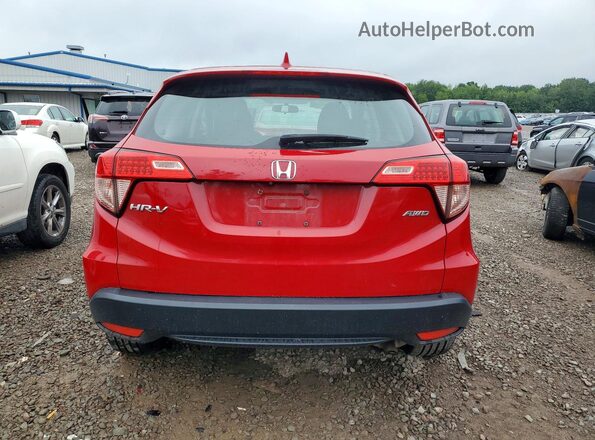 3CZRU6H3XJM706267 2018 HONDA HR-V Red Vista trasera