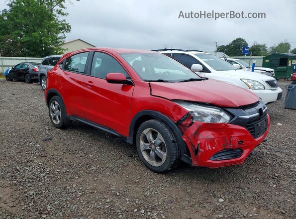 3CZRU6H3XJM706267 2018 HONDA HR-V Red Delantero derecho