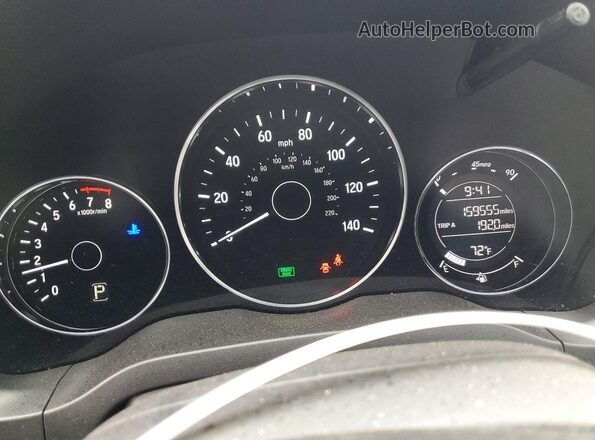 3CZRU6H3XJM706267 2018 HONDA HR-V Red Vista del cuadro de instrumentos