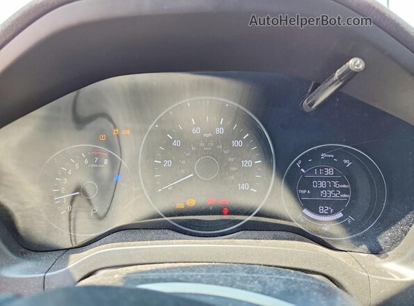 3CZRU6H3XMM731898 2021 HONDA HR-V White Vista del cuadro de instrumentos