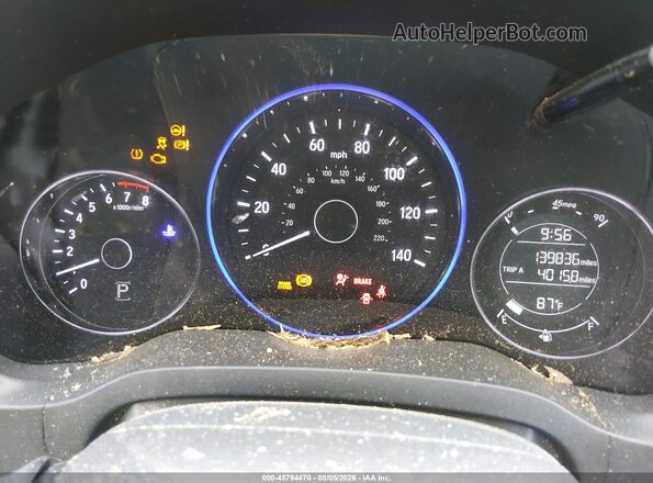 3CZRU6H50GM723105 2016 HONDA HR-V Черный Вид задних сидений