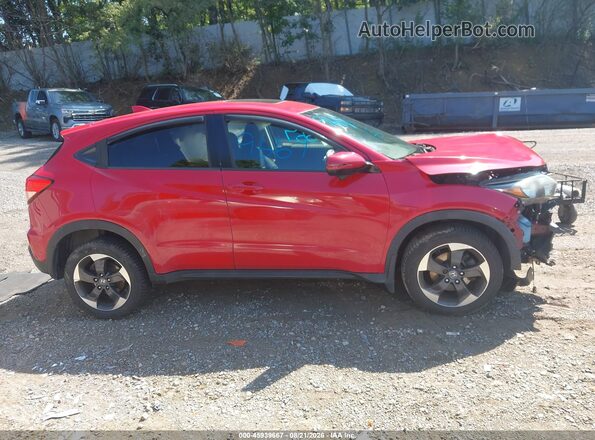 3CZRU6H50JM726772 2018 HONDA HR-V Red Vista interior trasera