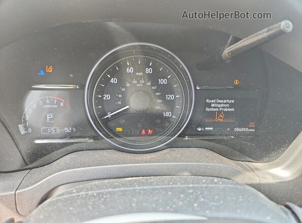 3CZRU6H50MM712911 2021 HONDA HR-V White Սարքավորումների վահանակի տեսք