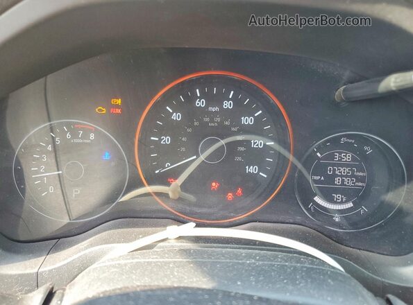 3CZRU6H51GM707639 2016 HONDA HR-V White ხელსაწყოთა პანელის ხედი