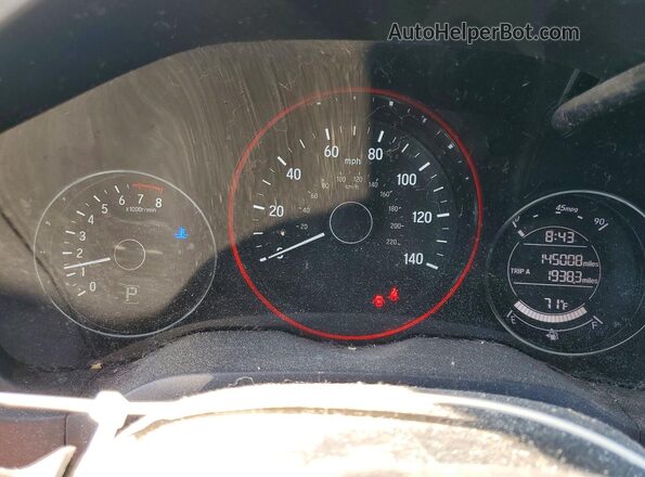 3CZRU6H51HM719811 2017 HONDA HR-V Black Widok zestawu wskaźników