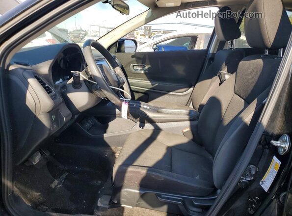 3CZRU6H51HM719811 2017 HONDA HR-V Black Widok wnętrza z przodu