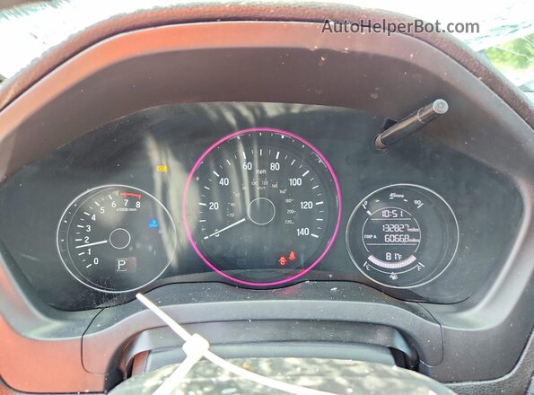 3CZRU6H51JM712606 2018 HONDA HR-V Black Սարքավորումների վահանակի տեսք