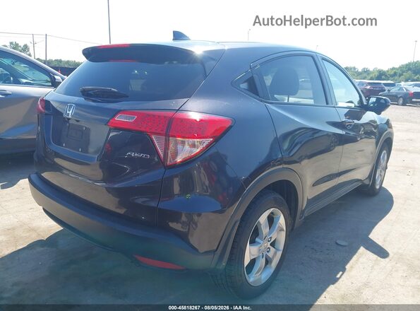 3CZRU6H52GM748734 2016 HONDA HR-V Black Задня права чверть