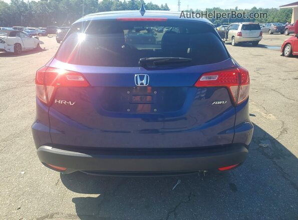 3CZRU6H52HM719493 2017 HONDA HR-V Blue Հետևի տեսք