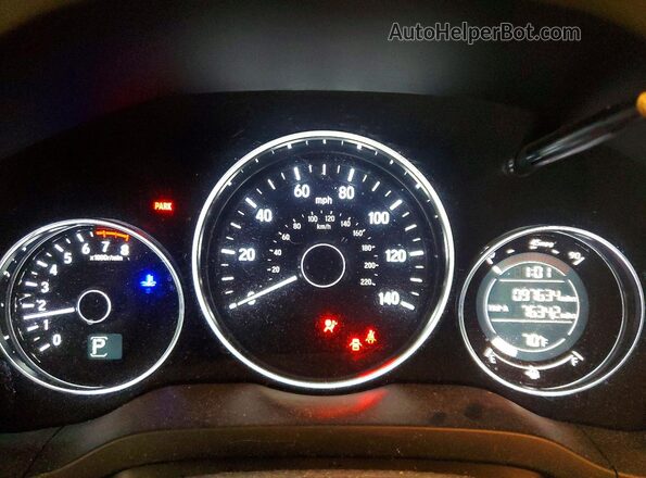 3CZRU6H52HM730994 2017 HONDA HR-V Silver Vista del cuadro de instrumentos