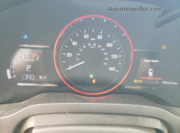 3CZRU6H52KM706959 2019 HONDA HR-V Red Вид щитка приладів