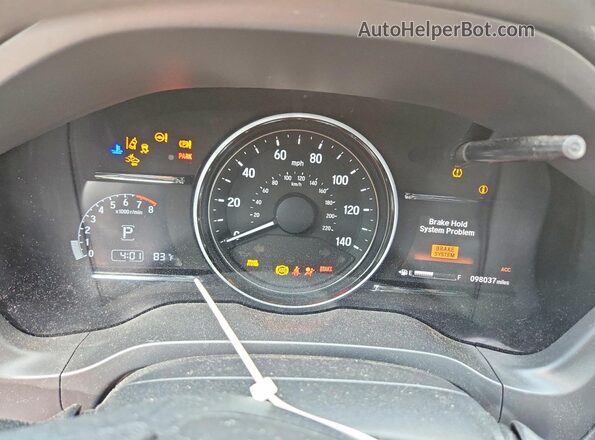 3CZRU6H52KM725916 2019 HONDA HR-V Gray ხელსაწყოთა პანელის ხედი