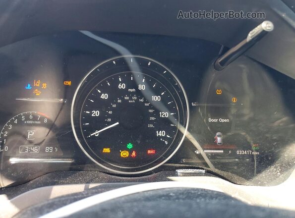 3CZRU6H52KM737516 2019 HONDA HR-V Black Instrument cluster view