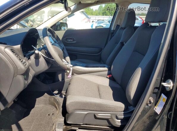 3CZRU6H52KM737516 2019 HONDA HR-V Black Front interior view
