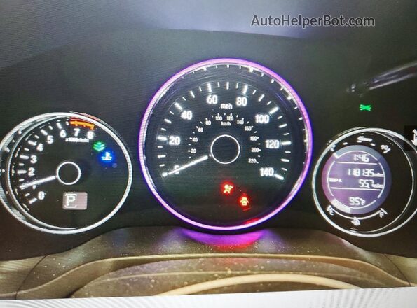 3CZRU6H53HM717686 2017 HONDA HR-V Silver Вид щитка приладів