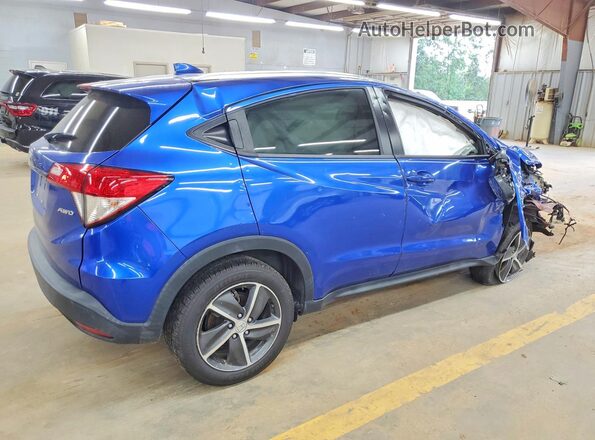 3CZRU6H53MM715558 2021 HONDA HR-V Blue Հետևի աջ