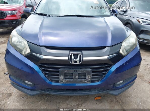 3CZRU6H54GM747066 2016 HONDA HR-V Blue ხელსაწყოთა პანელის ხედი