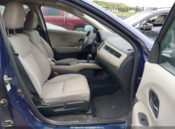 3CZRU6H54GM747066 2016 HONDA HR-V Blue წინა სალონის ხედი