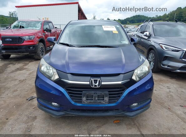 3CZRU6H54GM747066 2016 HONDA HR-V Blue უკანა სალონის ხედი