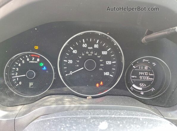 3CZRU6H54HM716210 2017 HONDA HR-V Silver Вид щитка приладів
