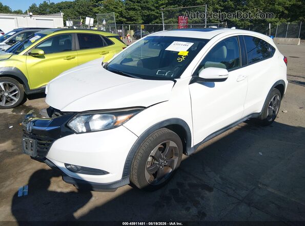 3CZRU6H54JM705035 2018 HONDA HR-V Белый Передняя левая четверть
