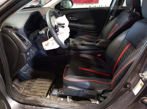3CZRU6H55HM704518 2017 HONDA HR-V Серый Вид салона спереди