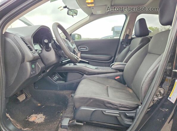 3CZRU6H55HM732335 2017 HONDA HR-V Black წინა სალონის ხედი