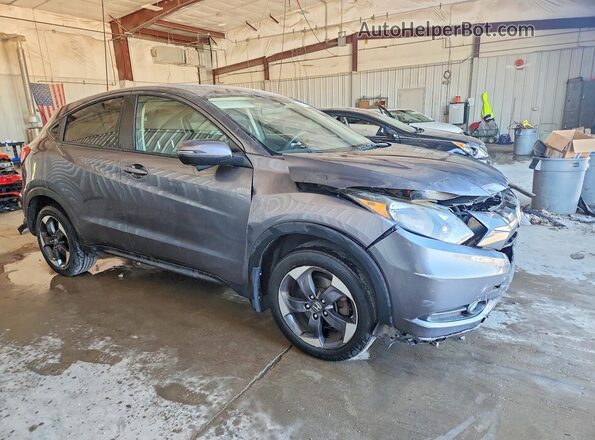 3CZRU6H55JG702899 2018 HONDA HR-V Серый Передняя правая четверть