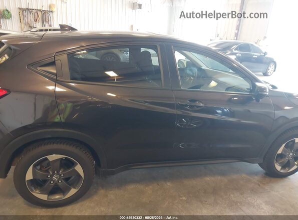 3CZRU6H55JG704197 2018 HONDA HR-V Black უკანა სალონის ხედი