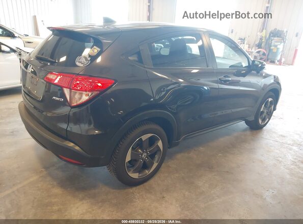 3CZRU6H55JG704197 2018 HONDA HR-V Black უკანა მარჯვენა