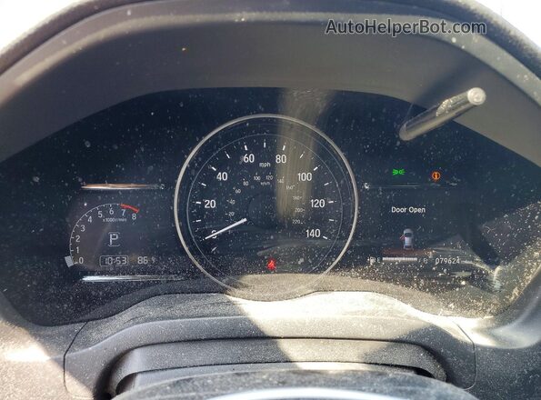 3CZRU6H55KM733668 2019 HONDA HR-V Blue Instrument cluster view