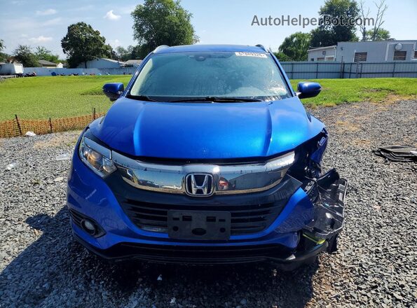 3CZRU6H55KM733668 2019 HONDA HR-V Blue Front view